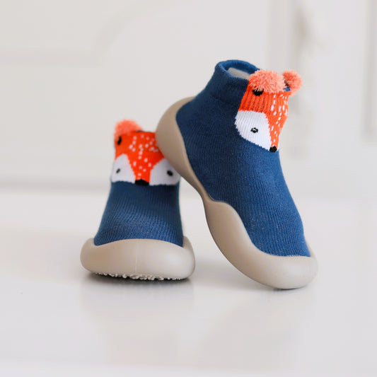 Kinder- Sockenschuhe (Blauer-Fuchs)