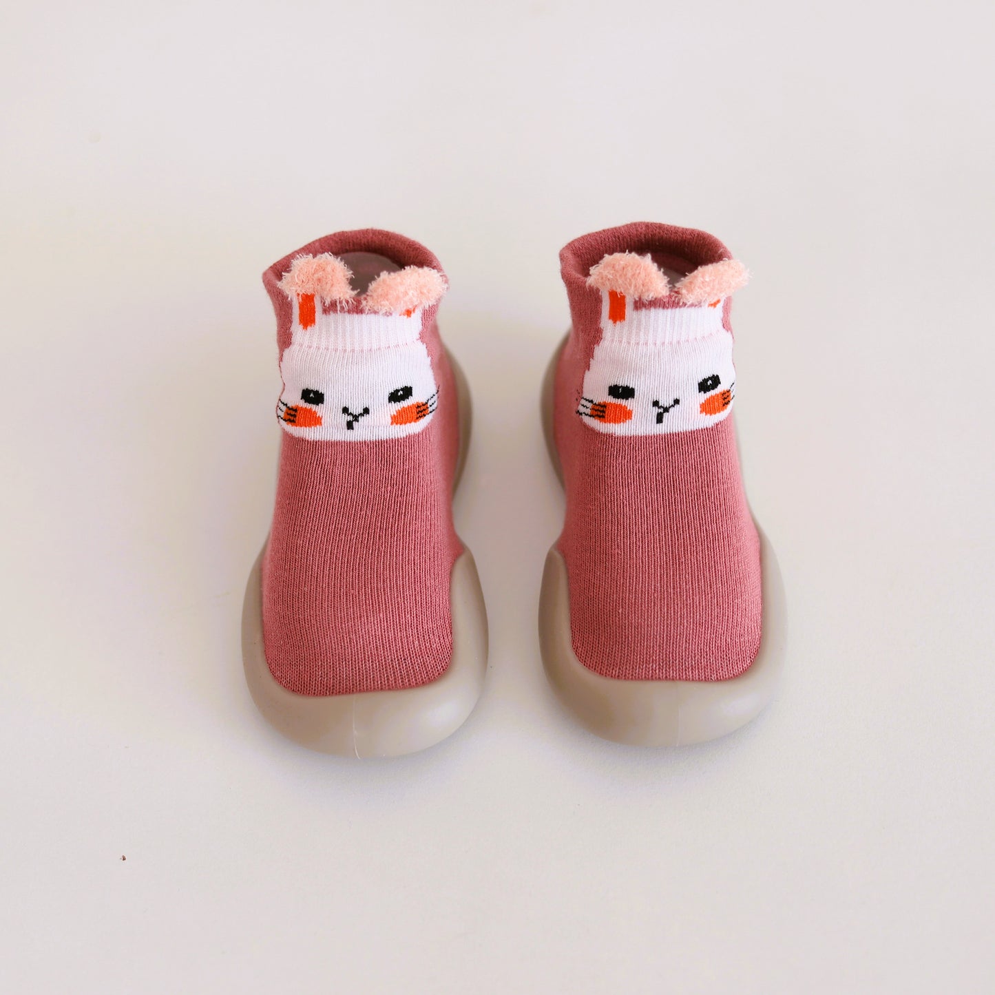 Scarpe calzino per bambini (coniglietto rosa)