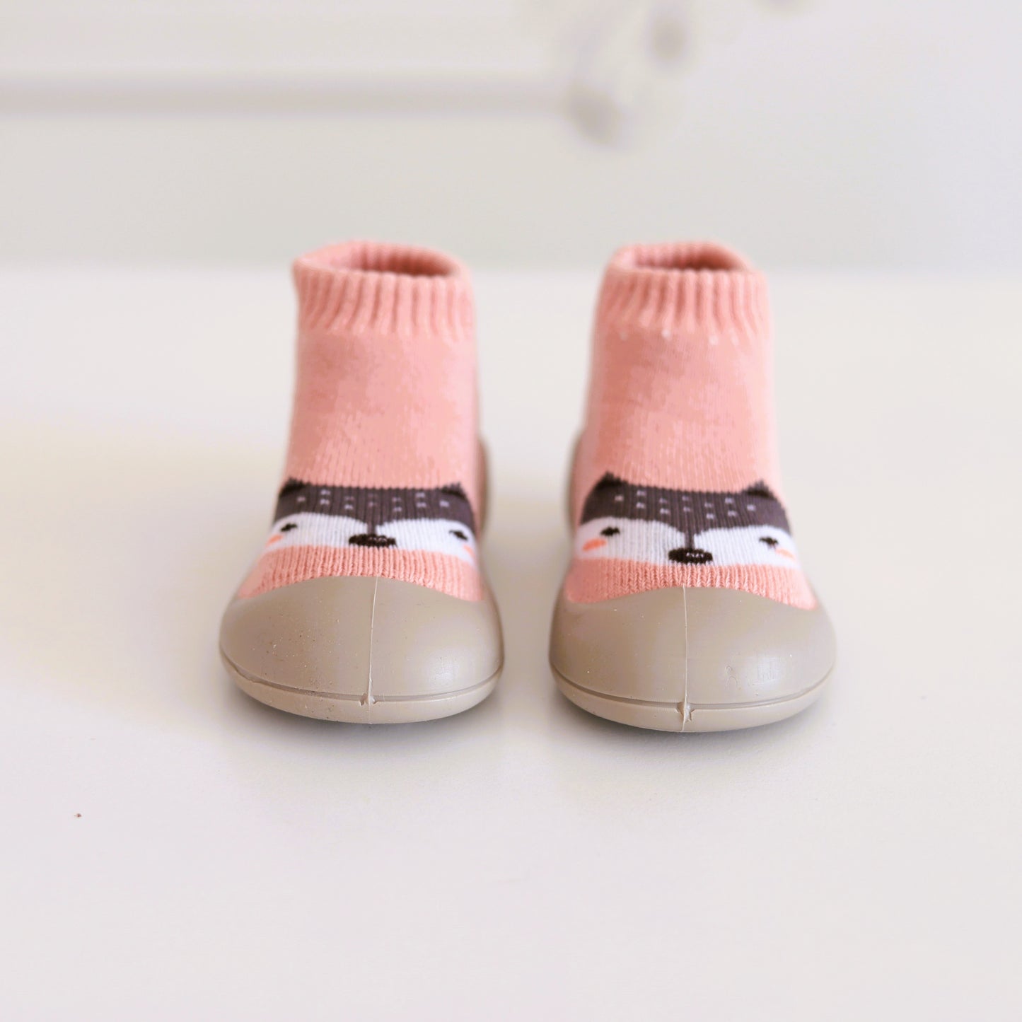 Scarpe calzino per bambini (volpe rosa)