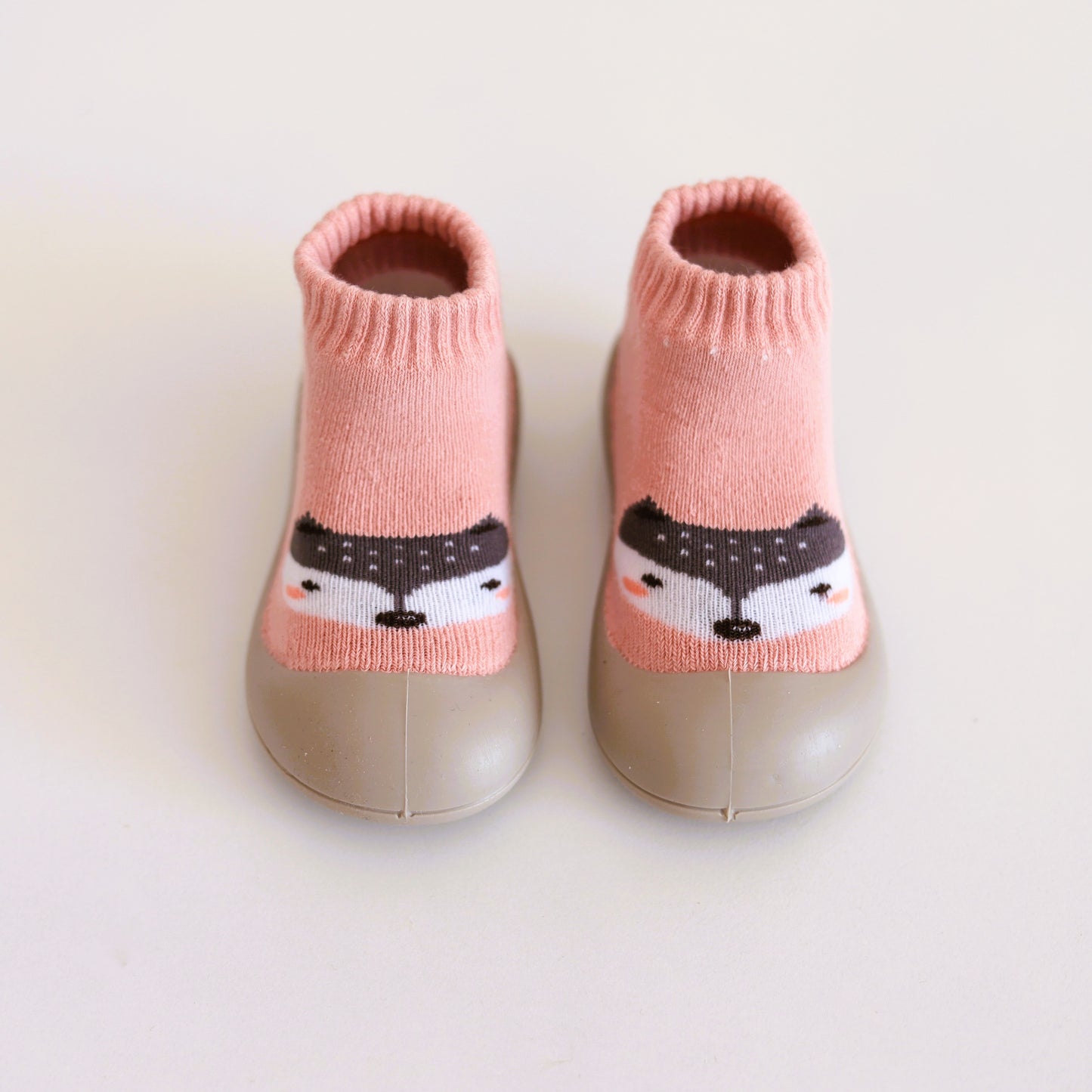 Scarpe calzino per bambini (volpe rosa)