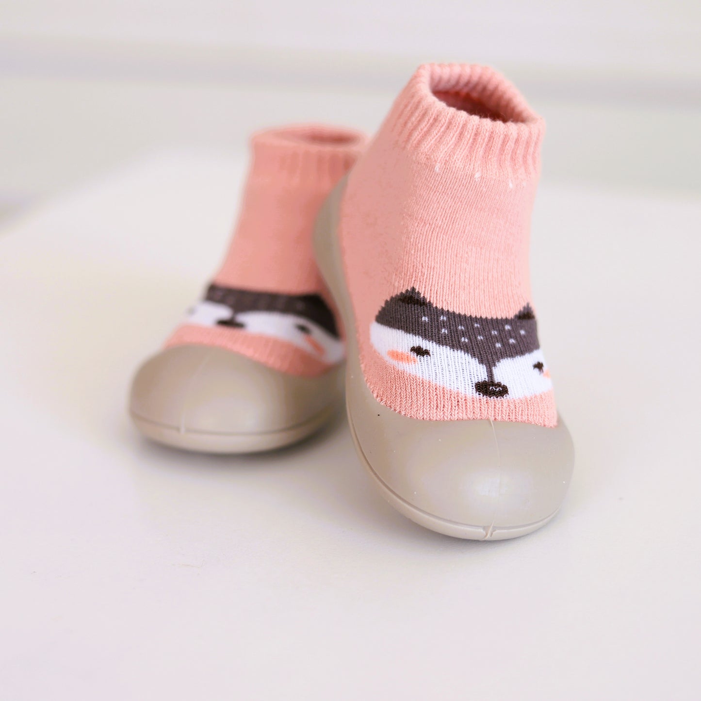 Scarpe calzino per bambini (volpe rosa)