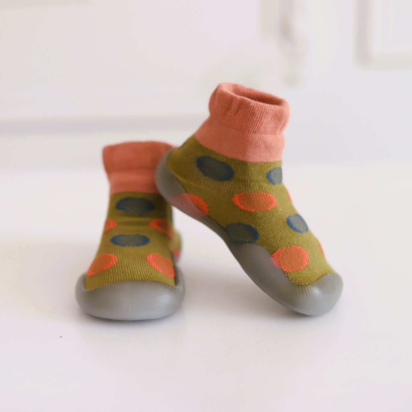 Scarpe calzino per bambini (verde coriandoli)