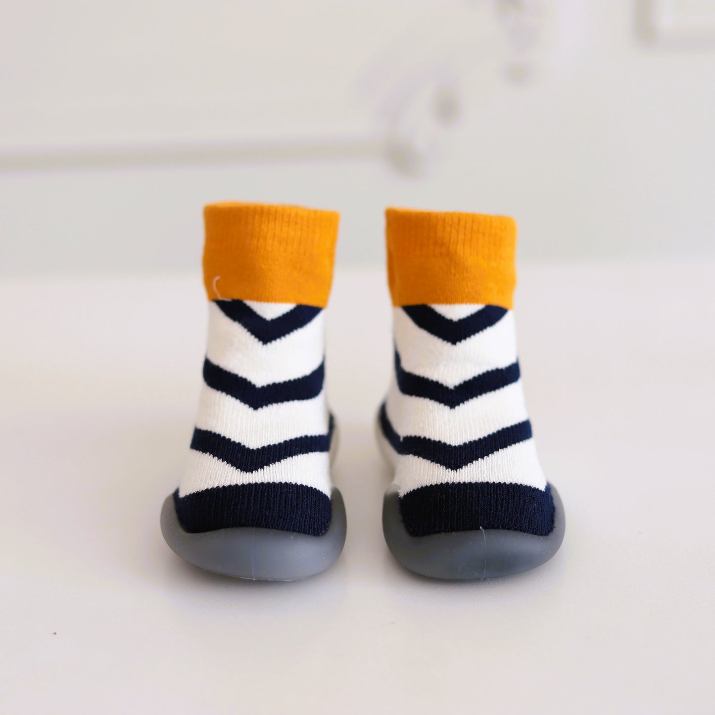 Scarpe Calzino Bambino (Zebra / Blu Navy - Oro)