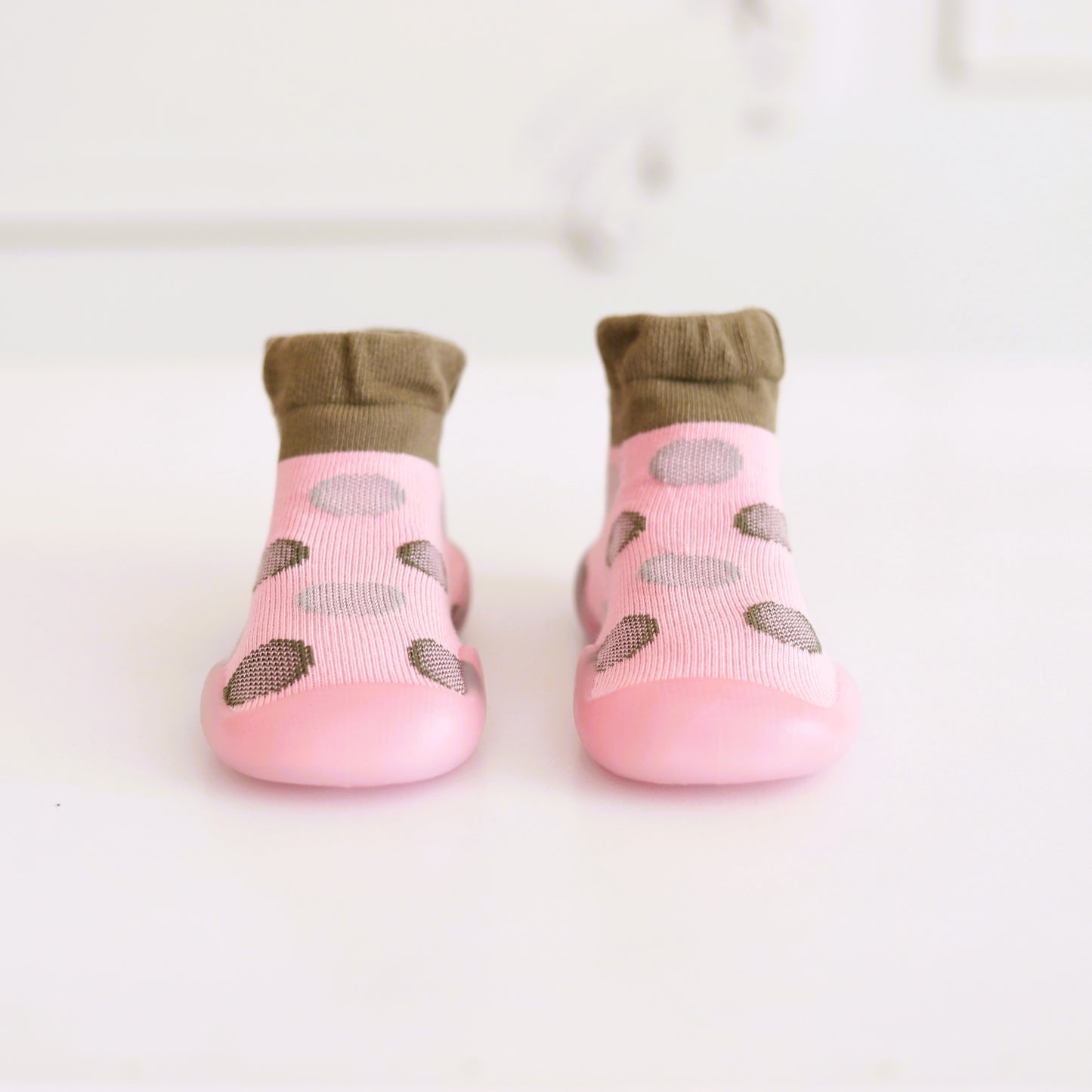 Scarpe calzino per bambini (rosa coriandoli)