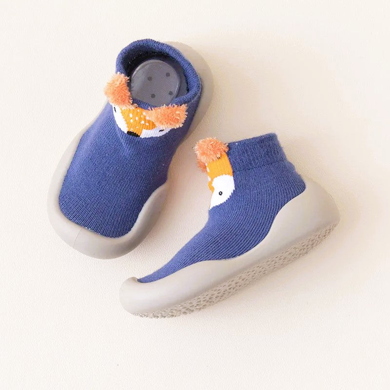 Scarpe calzino per bambini (volpe blu)