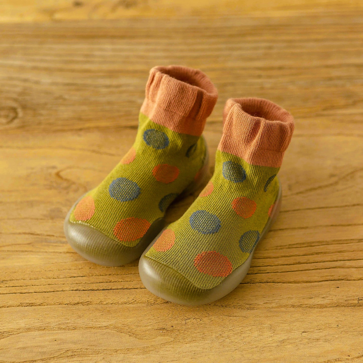 Scarpe calzino per bambini (verde coriandoli)